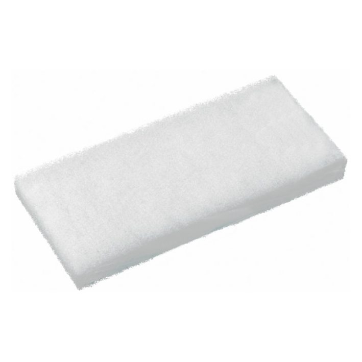 Scourers & Scourer Sponges : White Soft Scourer Pad 250x115mm, 10 per pack